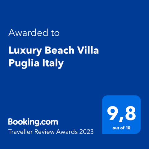 Beach Villa Puglia Award